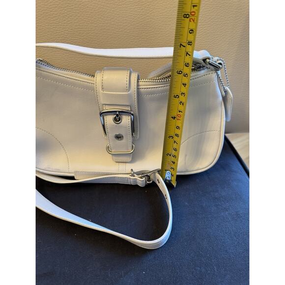 Vintage Coach Hamptons Crossbody Handbag Buckle Flap Bag - Picture 2 of 13